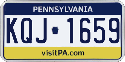 PA license plate KQJ1659