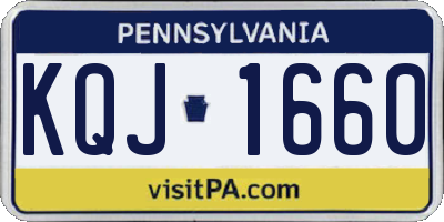 PA license plate KQJ1660