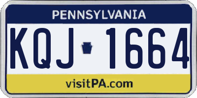 PA license plate KQJ1664