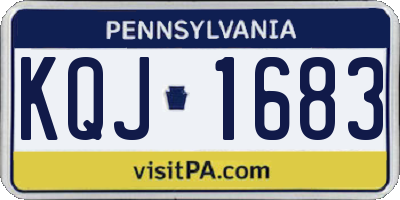 PA license plate KQJ1683