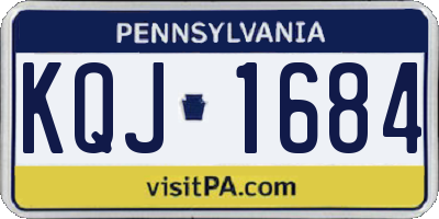 PA license plate KQJ1684