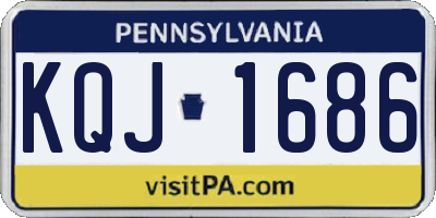 PA license plate KQJ1686