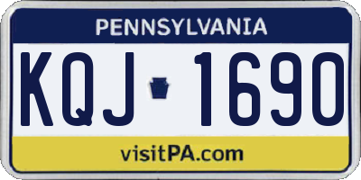 PA license plate KQJ1690