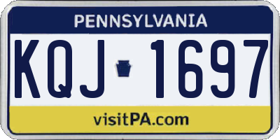 PA license plate KQJ1697