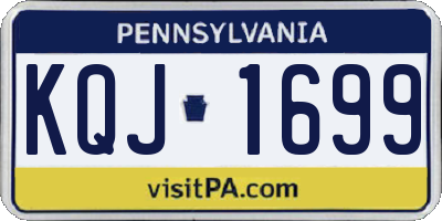 PA license plate KQJ1699