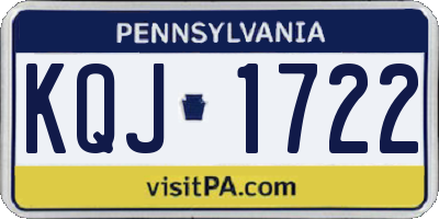 PA license plate KQJ1722