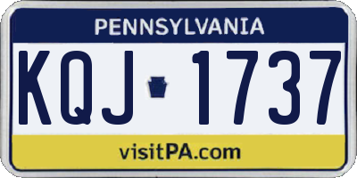 PA license plate KQJ1737