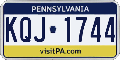PA license plate KQJ1744