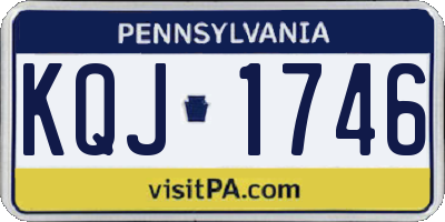 PA license plate KQJ1746