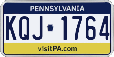 PA license plate KQJ1764