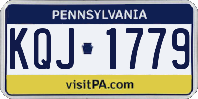 PA license plate KQJ1779