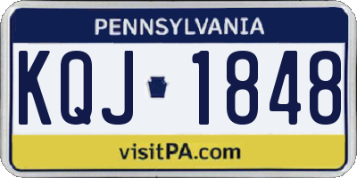 PA license plate KQJ1848