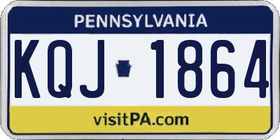 PA license plate KQJ1864