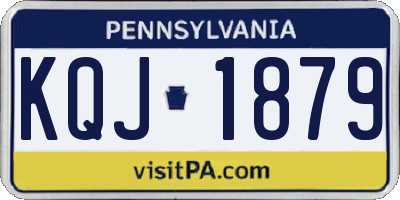 PA license plate KQJ1879
