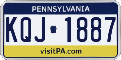 PA license plate KQJ1887