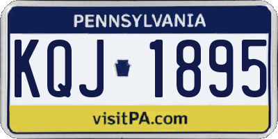 PA license plate KQJ1895