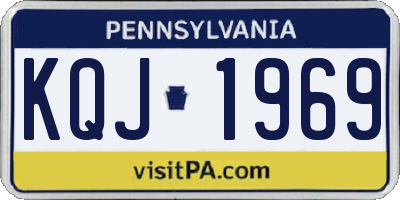 PA license plate KQJ1969