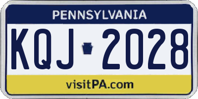 PA license plate KQJ2028