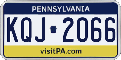 PA license plate KQJ2066