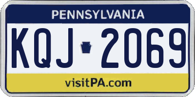 PA license plate KQJ2069