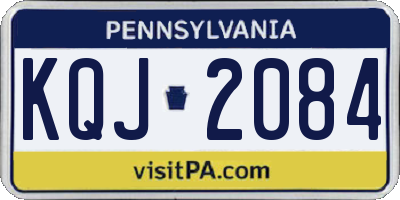 PA license plate KQJ2084