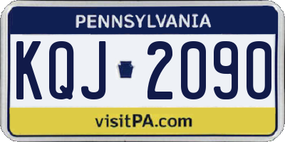 PA license plate KQJ2090