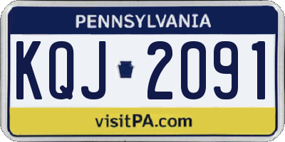PA license plate KQJ2091