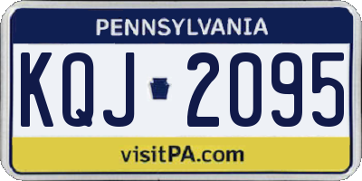 PA license plate KQJ2095