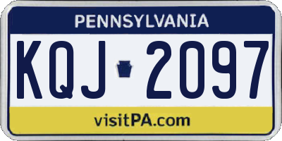 PA license plate KQJ2097