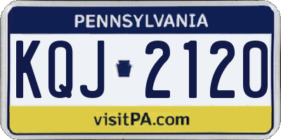 PA license plate KQJ2120