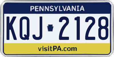 PA license plate KQJ2128