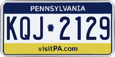 PA license plate KQJ2129