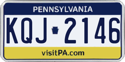 PA license plate KQJ2146