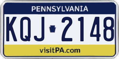 PA license plate KQJ2148