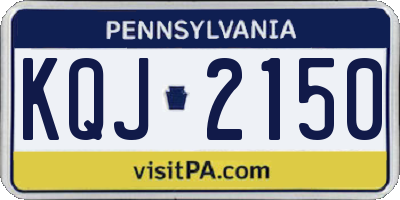 PA license plate KQJ2150