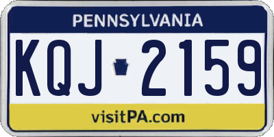 PA license plate KQJ2159