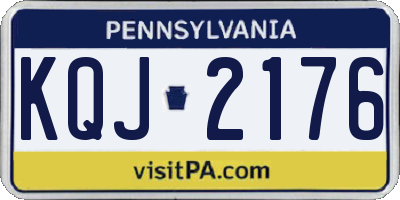 PA license plate KQJ2176