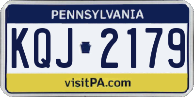 PA license plate KQJ2179