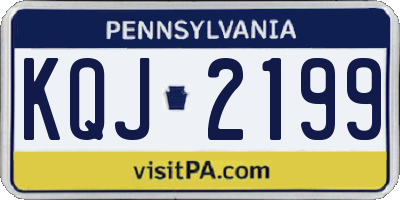 PA license plate KQJ2199