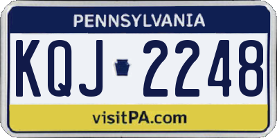 PA license plate KQJ2248