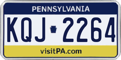 PA license plate KQJ2264