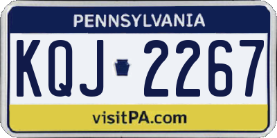 PA license plate KQJ2267