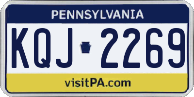 PA license plate KQJ2269
