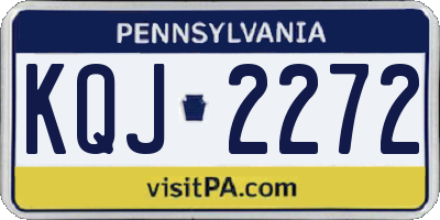 PA license plate KQJ2272