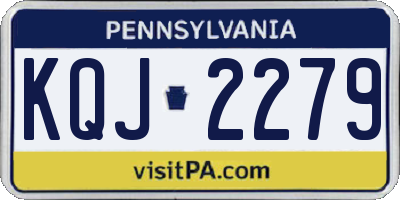 PA license plate KQJ2279