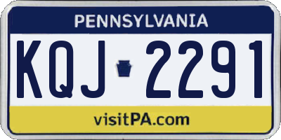 PA license plate KQJ2291