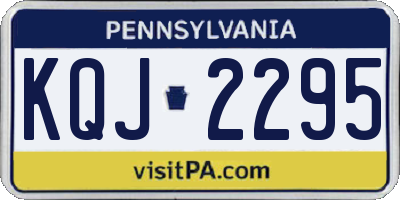 PA license plate KQJ2295