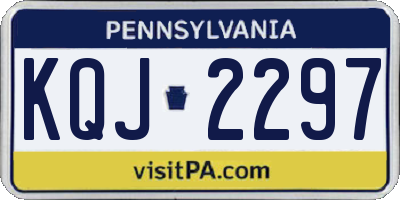 PA license plate KQJ2297