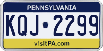 PA license plate KQJ2299