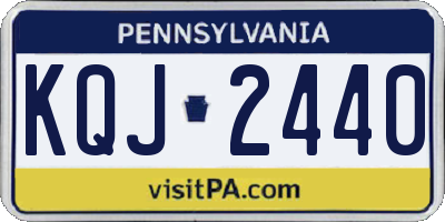 PA license plate KQJ2440
